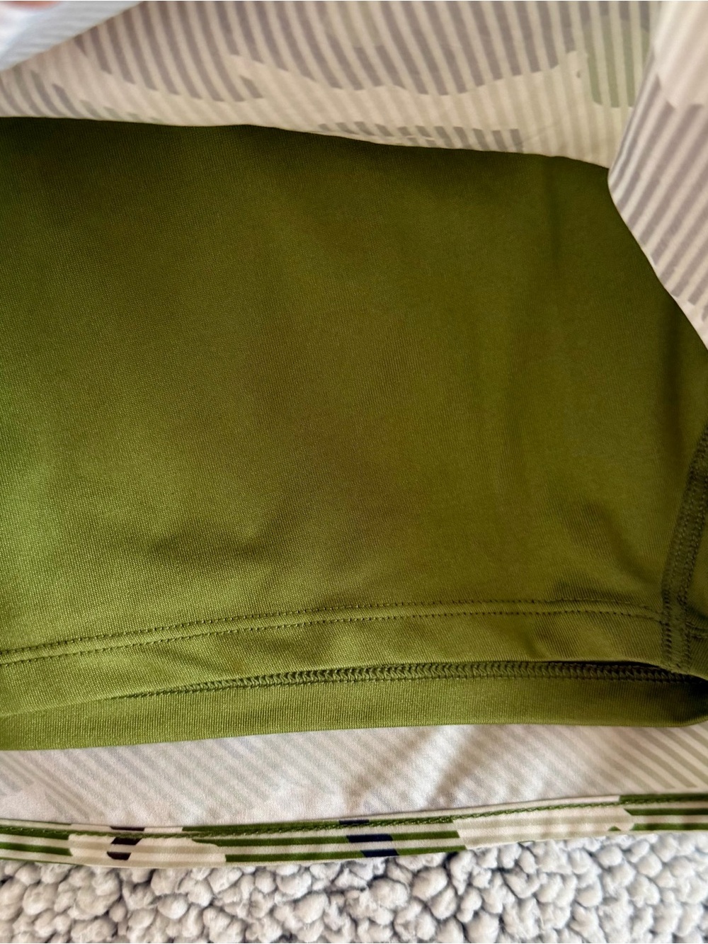Avia Women's Olive Green, White & Black Camo Athletic Shorts - Picture 2 of 4
